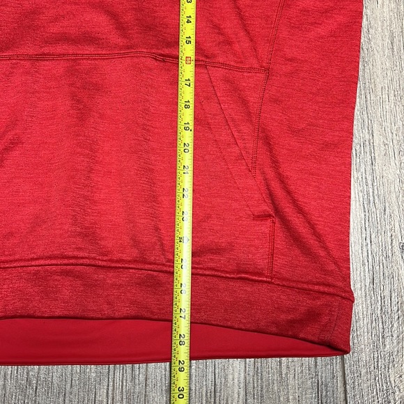 Adidas Climawarm Mens Pullover Hoodie Red Size XL - Picture 7 of 10